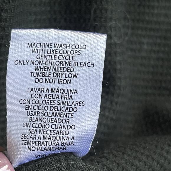 Eddie Bauer Mens Thermal Shirt Medium Green Base Layer Sleepwear Outdoor Stretch - Picture 5 of 10